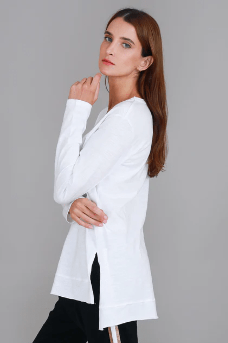 3rd Story Barwon Tee 100% French Cotton White.