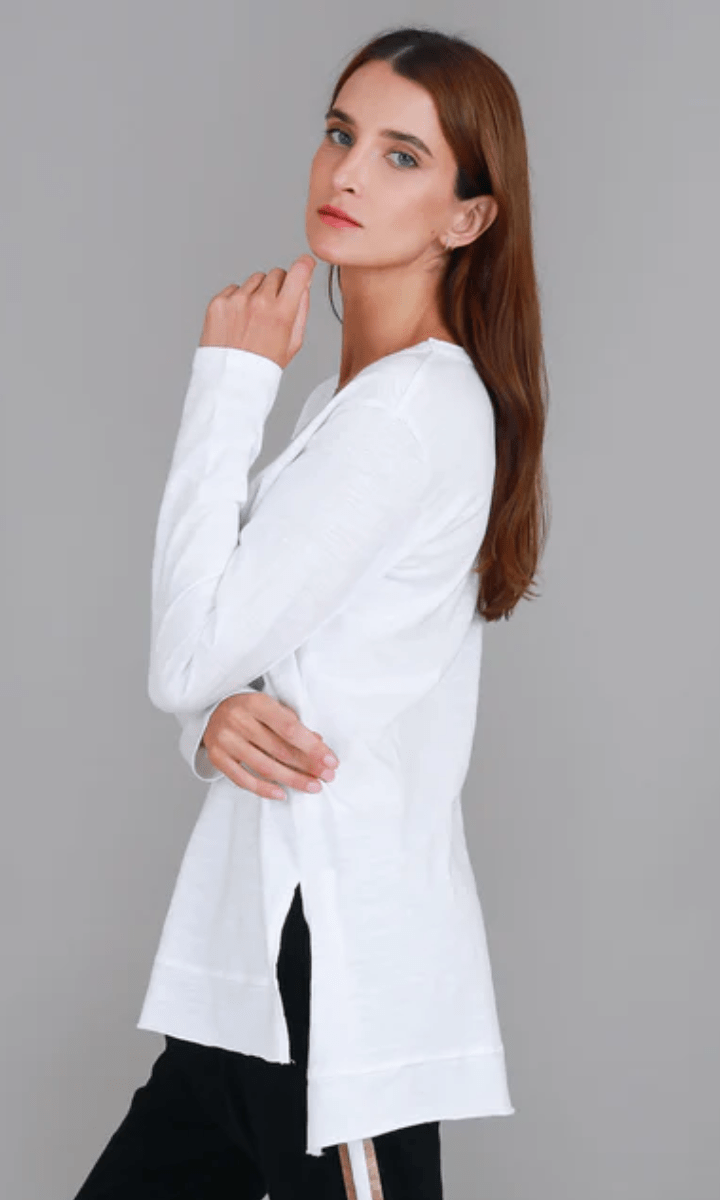 3rd Story Barwon Tee 100% French Cotton White.