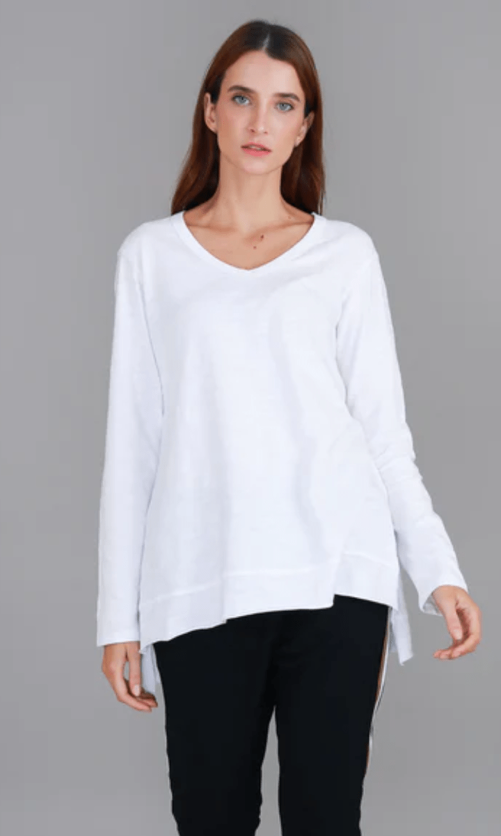 3rd Story Barwon Tee 100% French Cotton White.