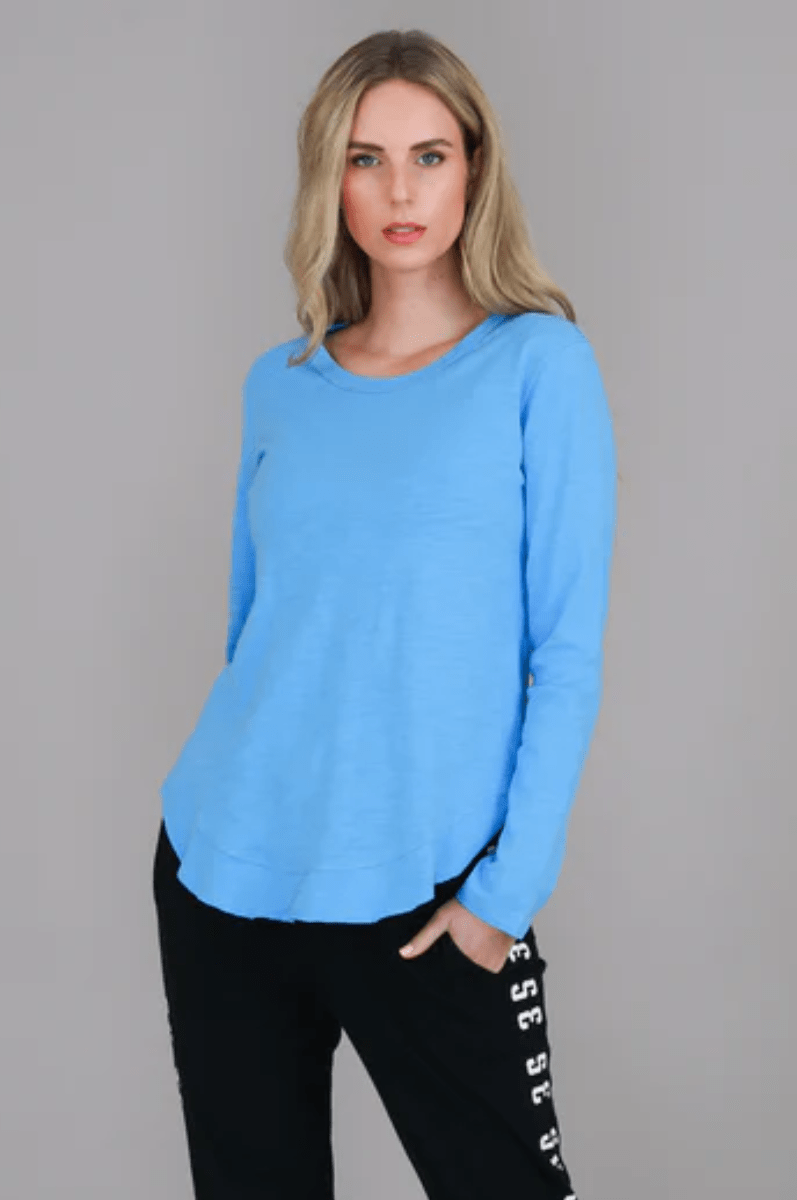 3rd Story Mosman Tee 100% French Cotton Pacific.