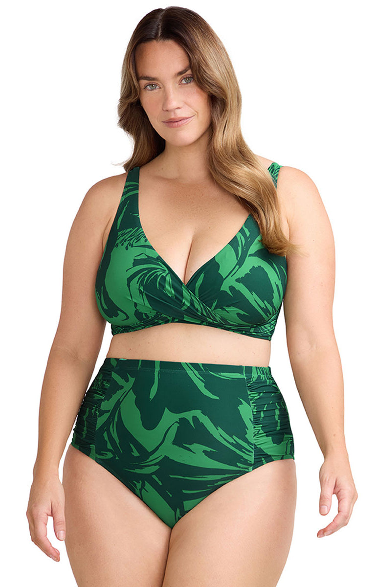Artesands Les Fauves Botticelli High Waist Swim Pant - Green_1