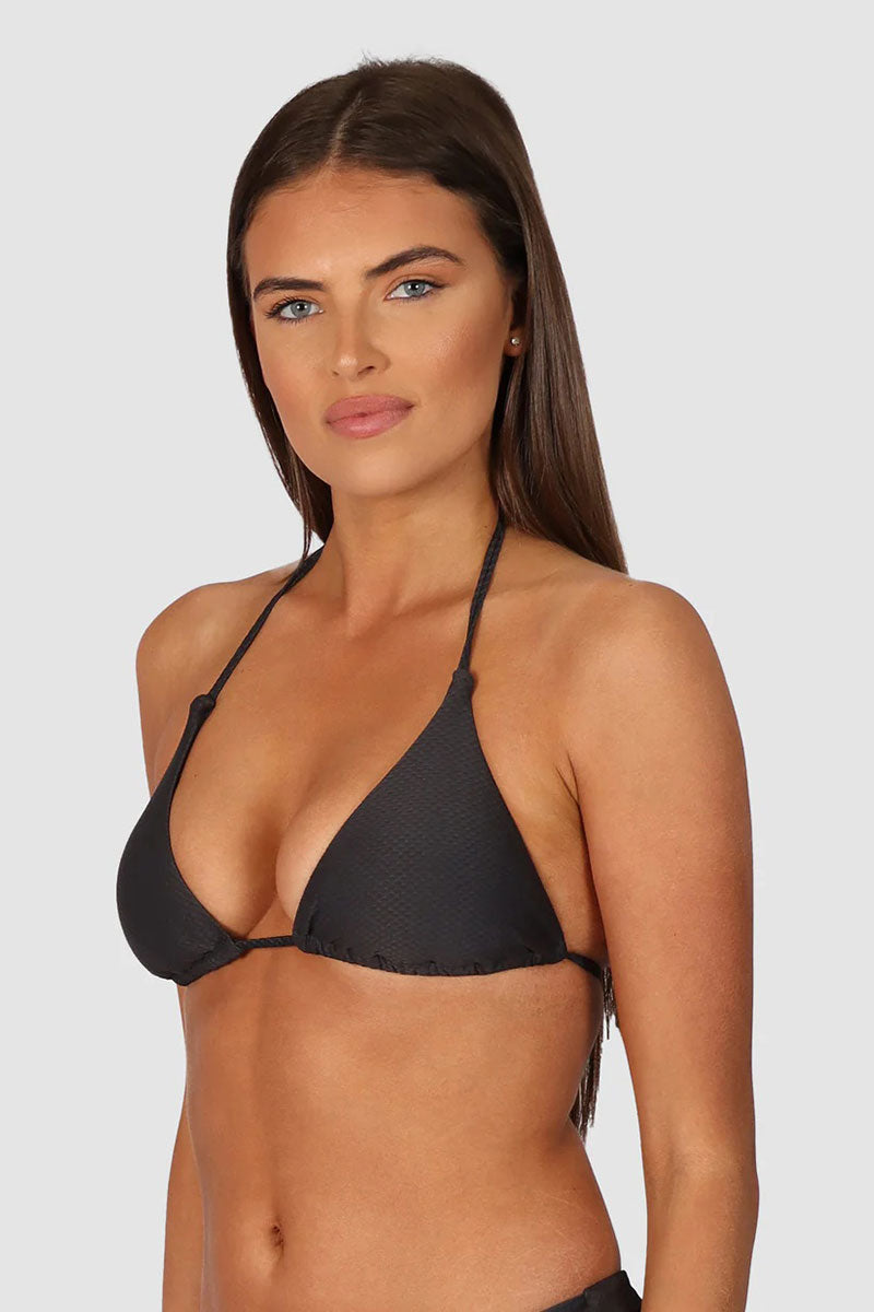 Baku BRA558RCE Rococco Slide Triangle Bikini Bra Top - Cocoa_2