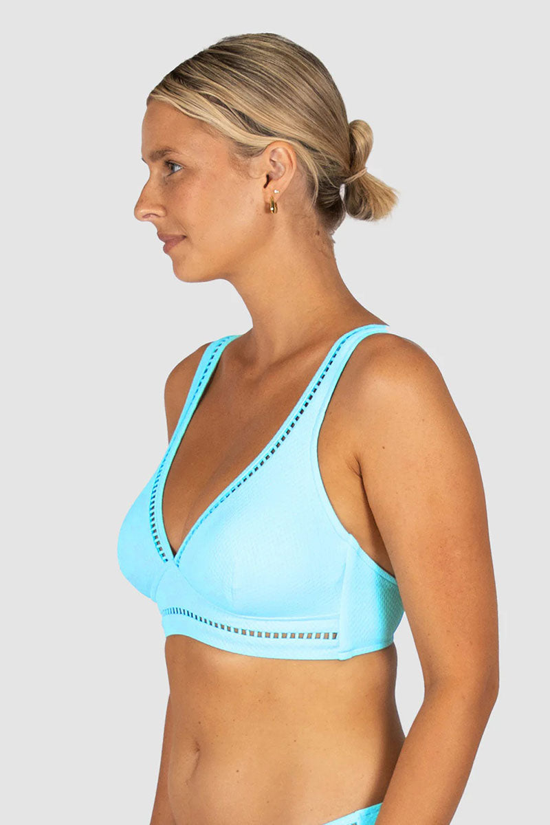 Baku BRA565RCE Rococco D/DD Cup Longline Bikini Bra Top - Arctic Blue_2