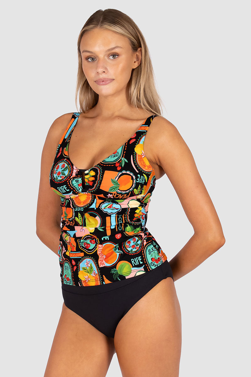 Baku BRA803CTE Cinque Terre D/E Singlet - Black_2