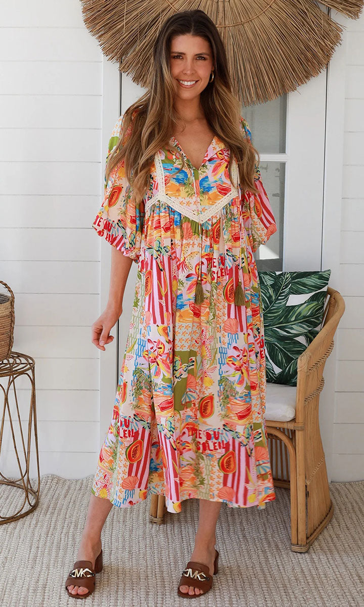 CP0107SPCROSS-2 Juliana Midi Dress - 1
