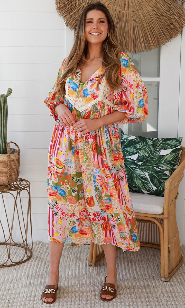 CP0107SPCROSS-2 Juliana Midi Dress - 3