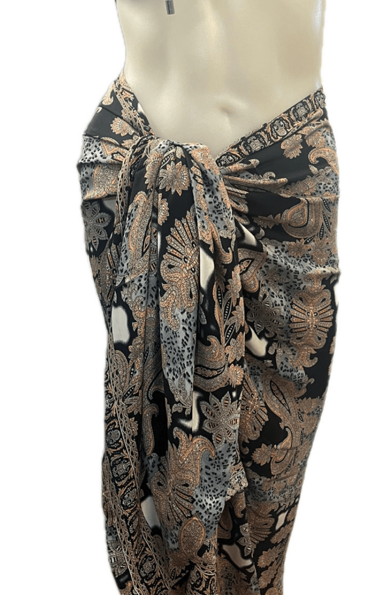Cienna Design Sarong Black Paisley.