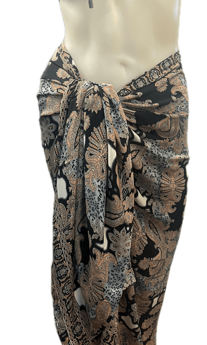 Cienna Design Sarong Black Paisley.