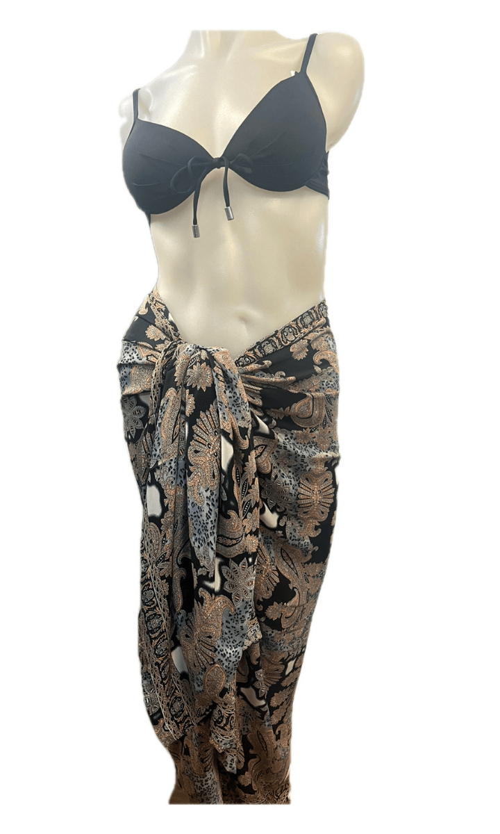 Cienna Design Sarong Black Paisley.