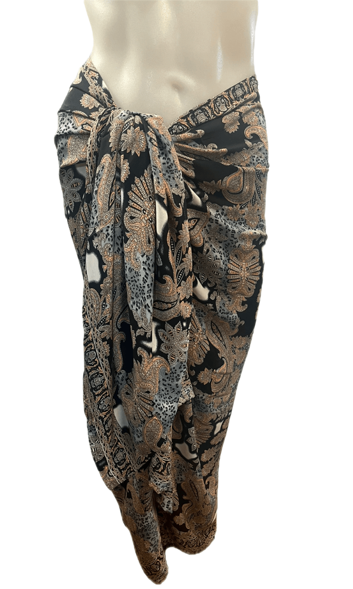 Cienna Design Sarong Black Paisley.
