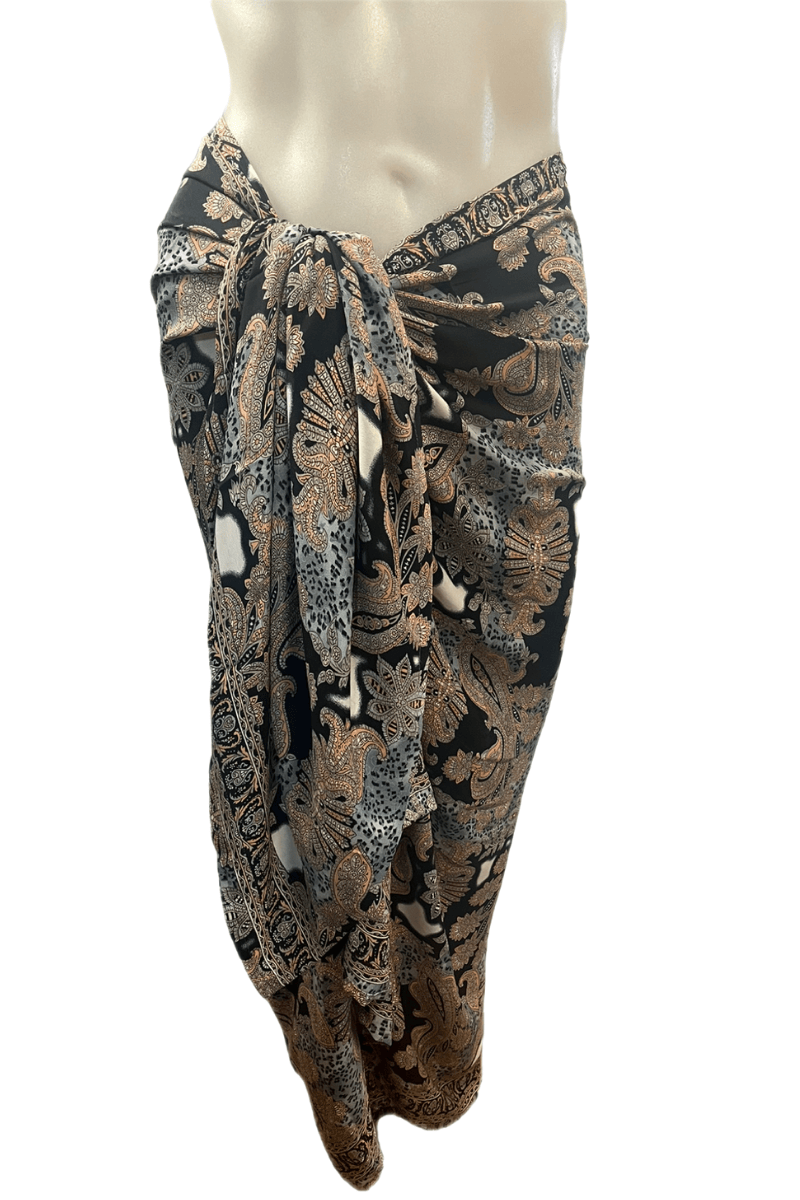 Cienna Design Sarong Black Paisley.