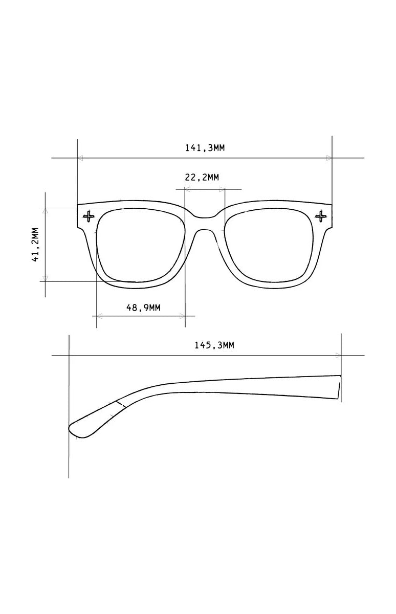 Okkia Giovanni Sunglasses - Black and Grey