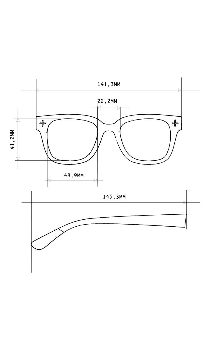 Okkia Giovanni Sunglasses - Black and Grey