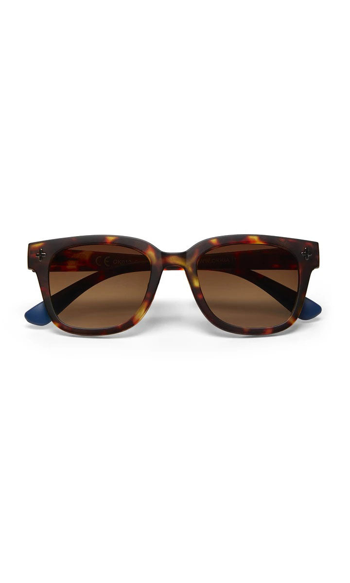 Okkia Giovanni Sunglasses - Havana and Blue