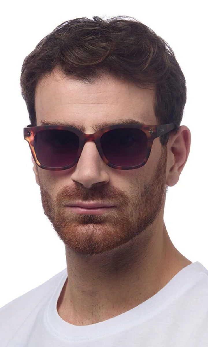 Okkia Giovanni Sunglasses - Havana and Blue