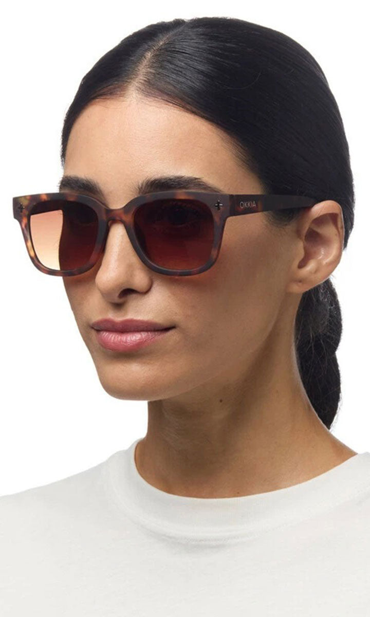 Okkia Giovanni Sunglasses - Havana and Blue