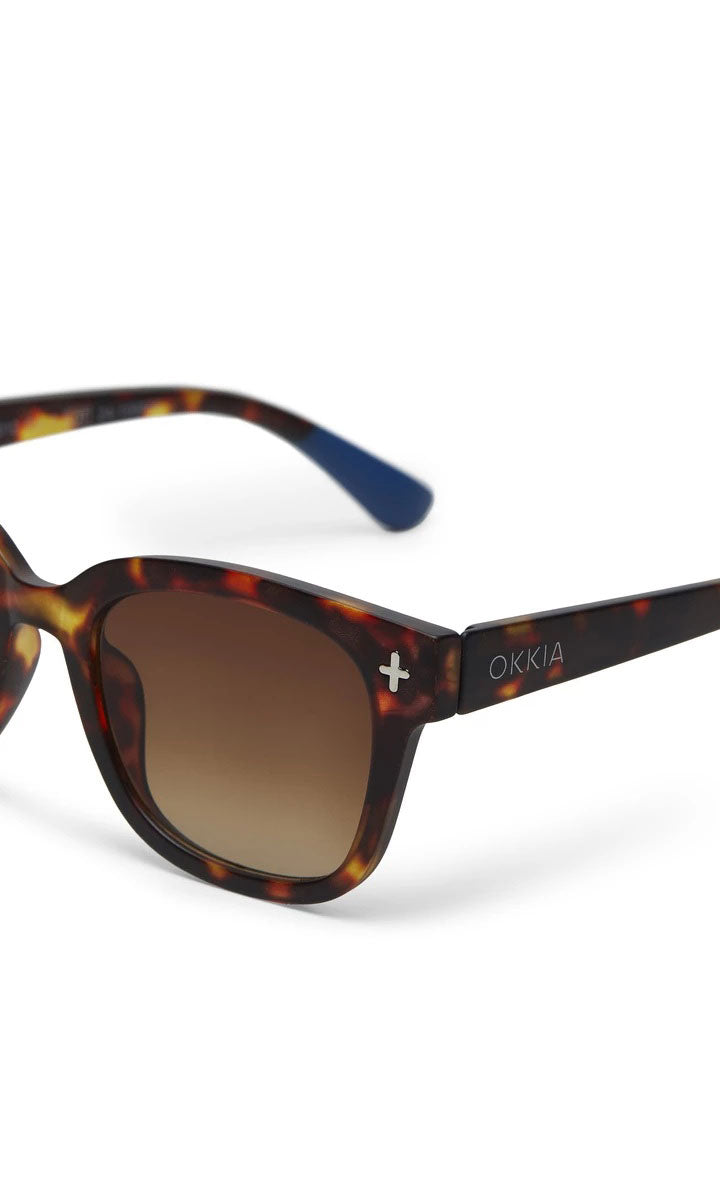 Okkia Giovanni Sunglasses - Havana and Blue
