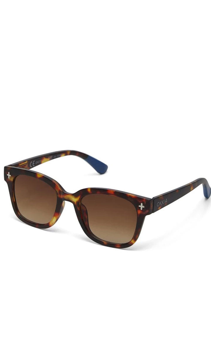 Okkia Giovanni Sunglasses - Havana and Blue