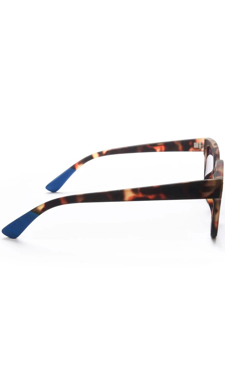 Okkia Giovanni Sunglasses - Havana and Blue