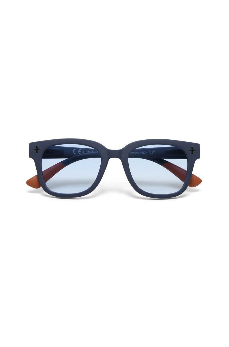 Okkia Giovanni Sunglasses - Midnight (blue lenses)