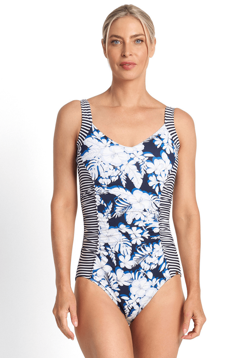 Jantzen Anchor Pintuck EF Multi Fit One Piece - Navy.