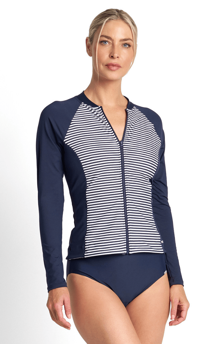 Jantzen Anchor Stripe Active Rash Vest.