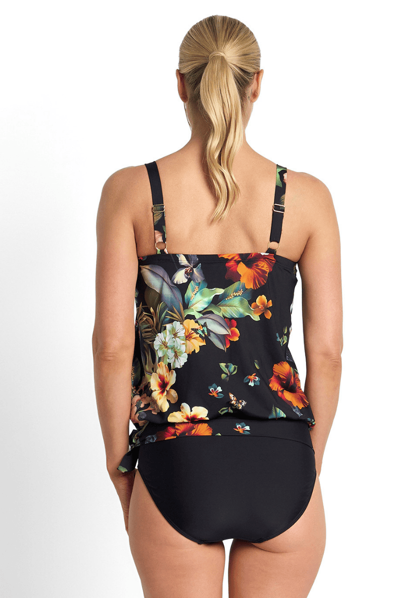 Jantzen Hibiscus Bandeau Blouson Singlet.