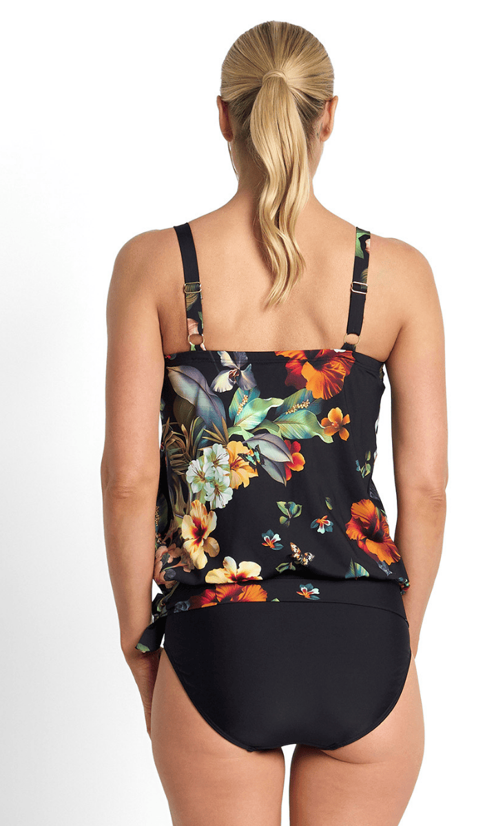 Jantzen Hibiscus Bandeau Blouson Singlet.