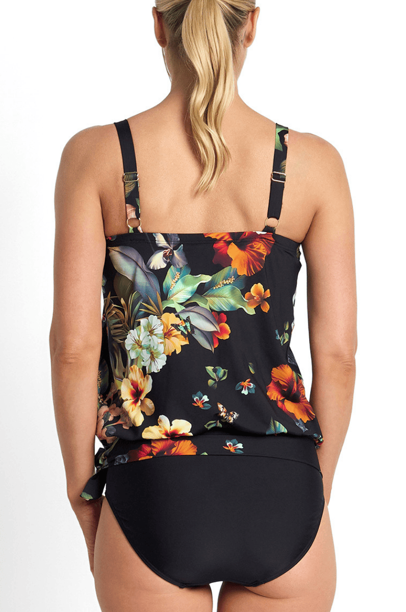 Jantzen Hibiscus Bandeau Blouson Singlet.