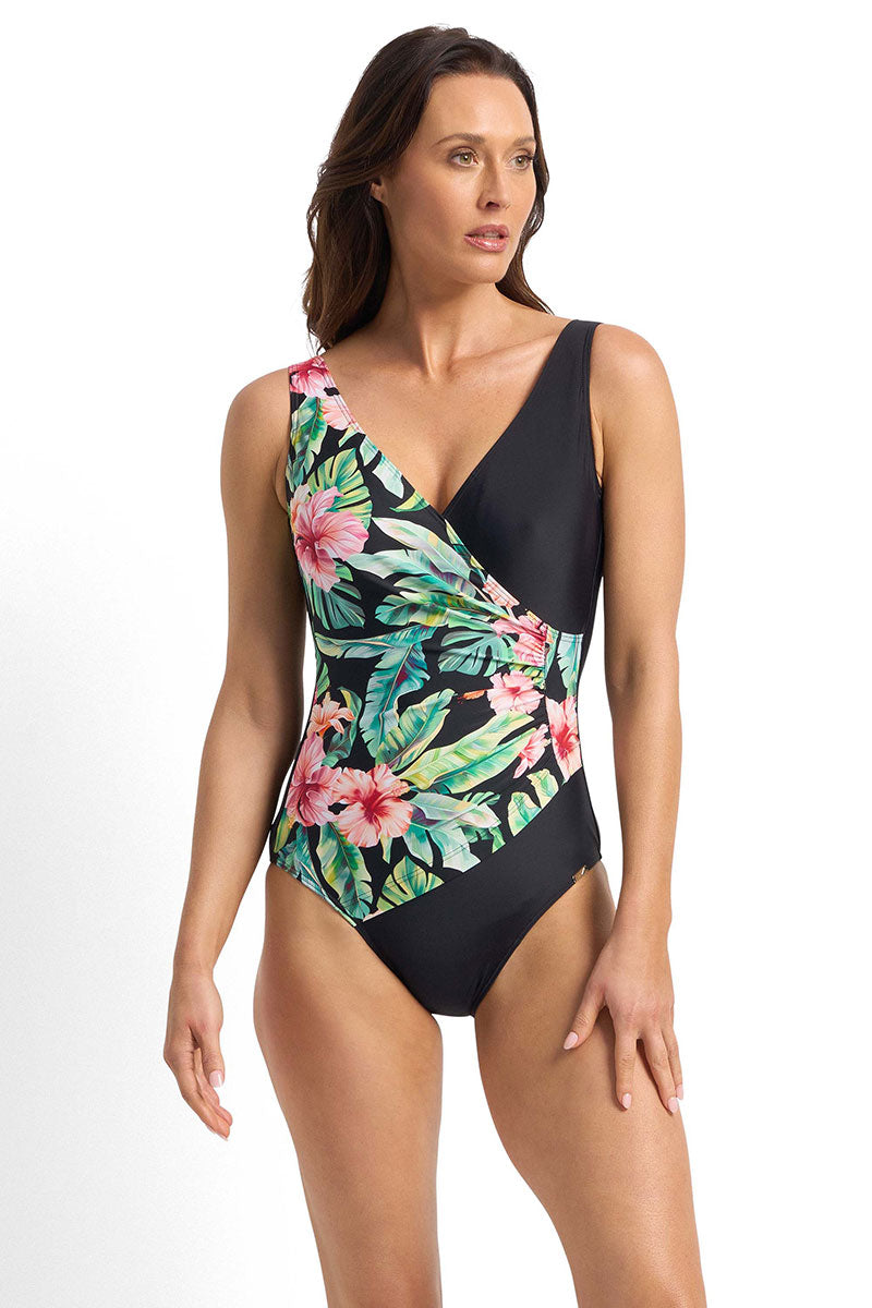 Jantzen Select Surplice One Piece JA85028 - Green_3