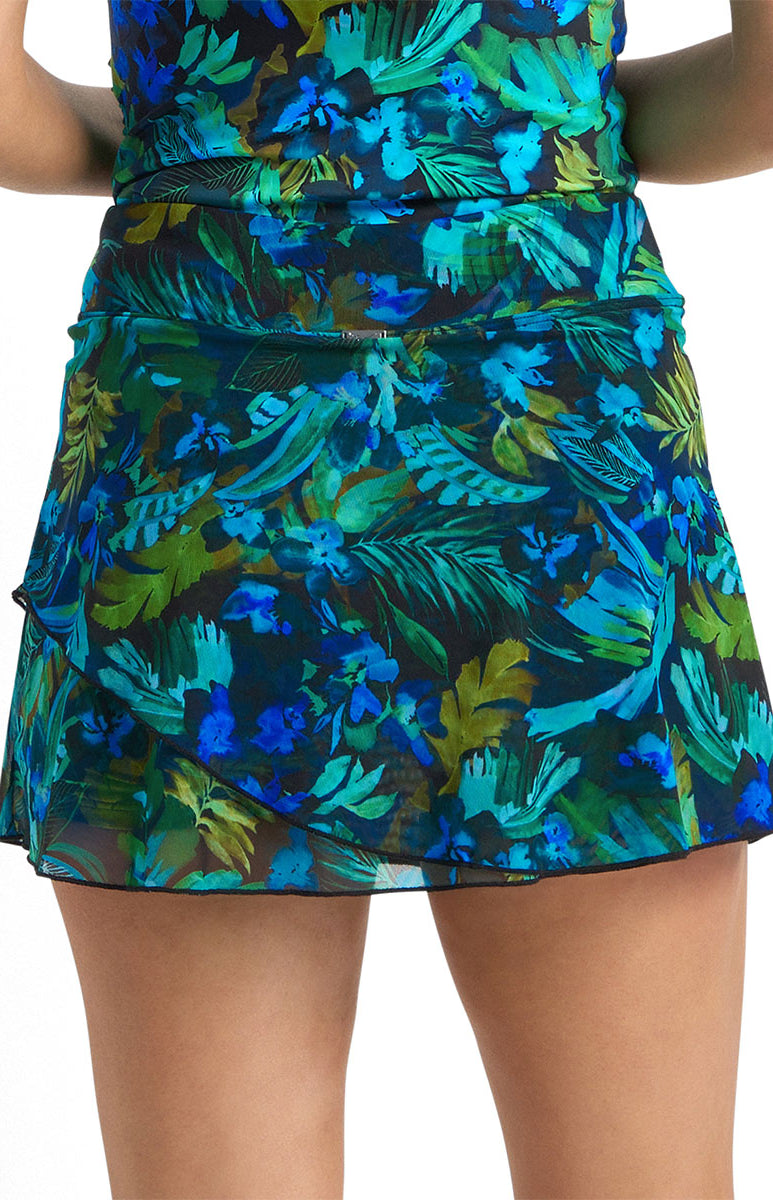 Jantzen Watermist Layered Swim Skirt - Green_2