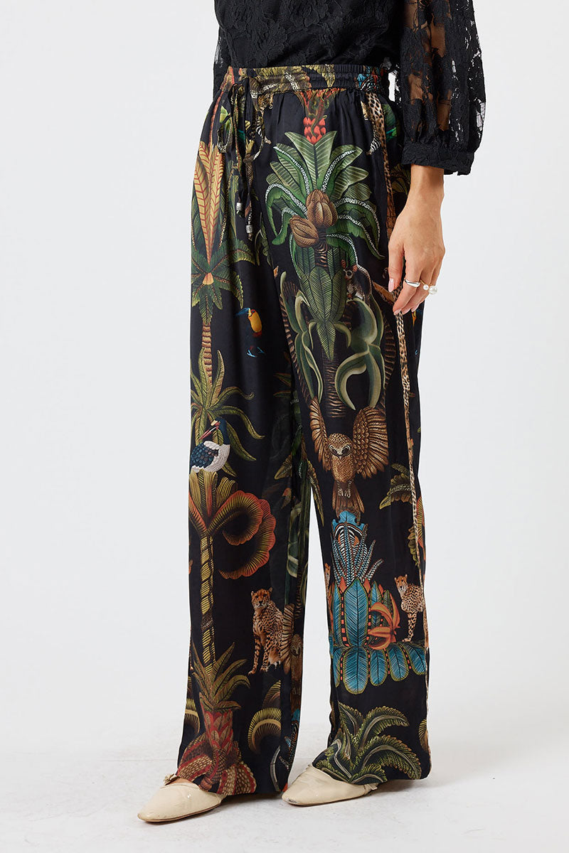 Lula Soul Cheetah Pant - Black_2