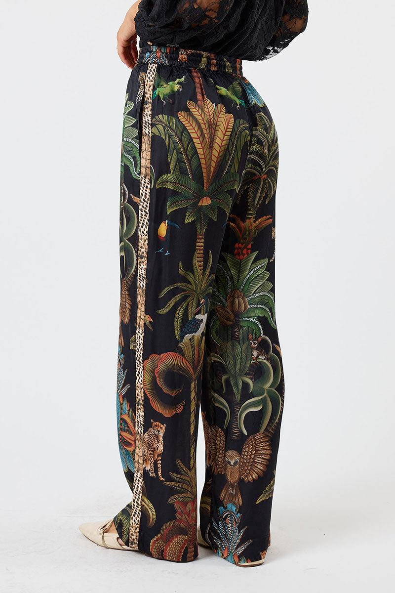 Lula Soul Cheetah Pant - Black_4