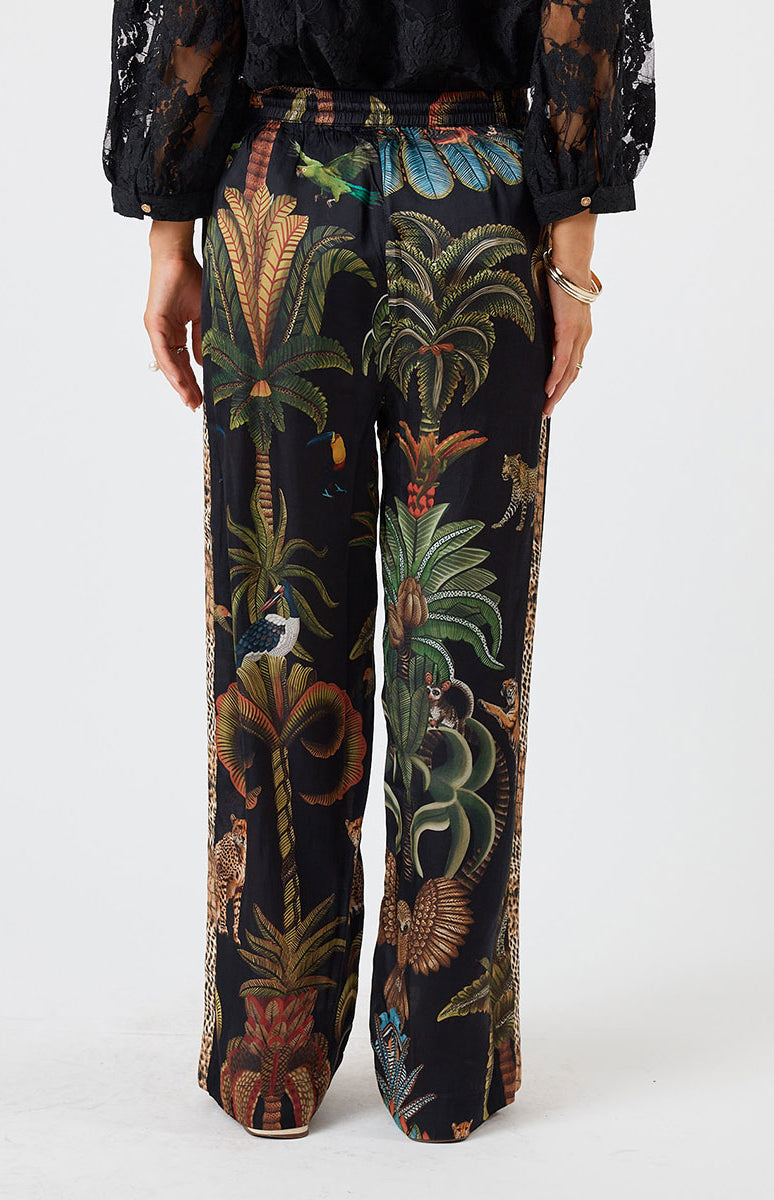 Lula Soul Cheetah Pant - Black_5