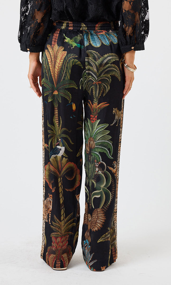 Lula Soul Cheetah Pant - Black_5