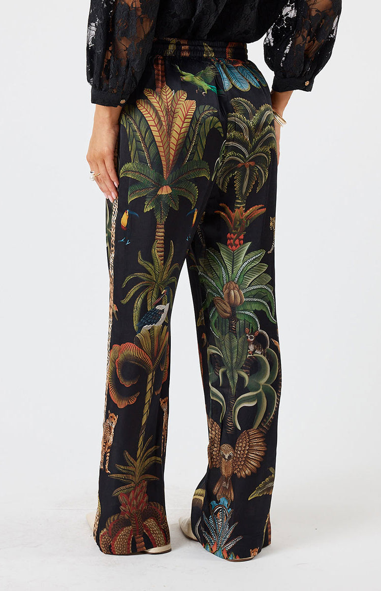 Lula Soul Cheetah Pant - Black_6