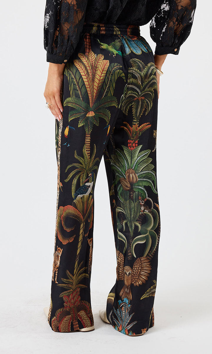 Lula Soul Cheetah Pant - Black_6
