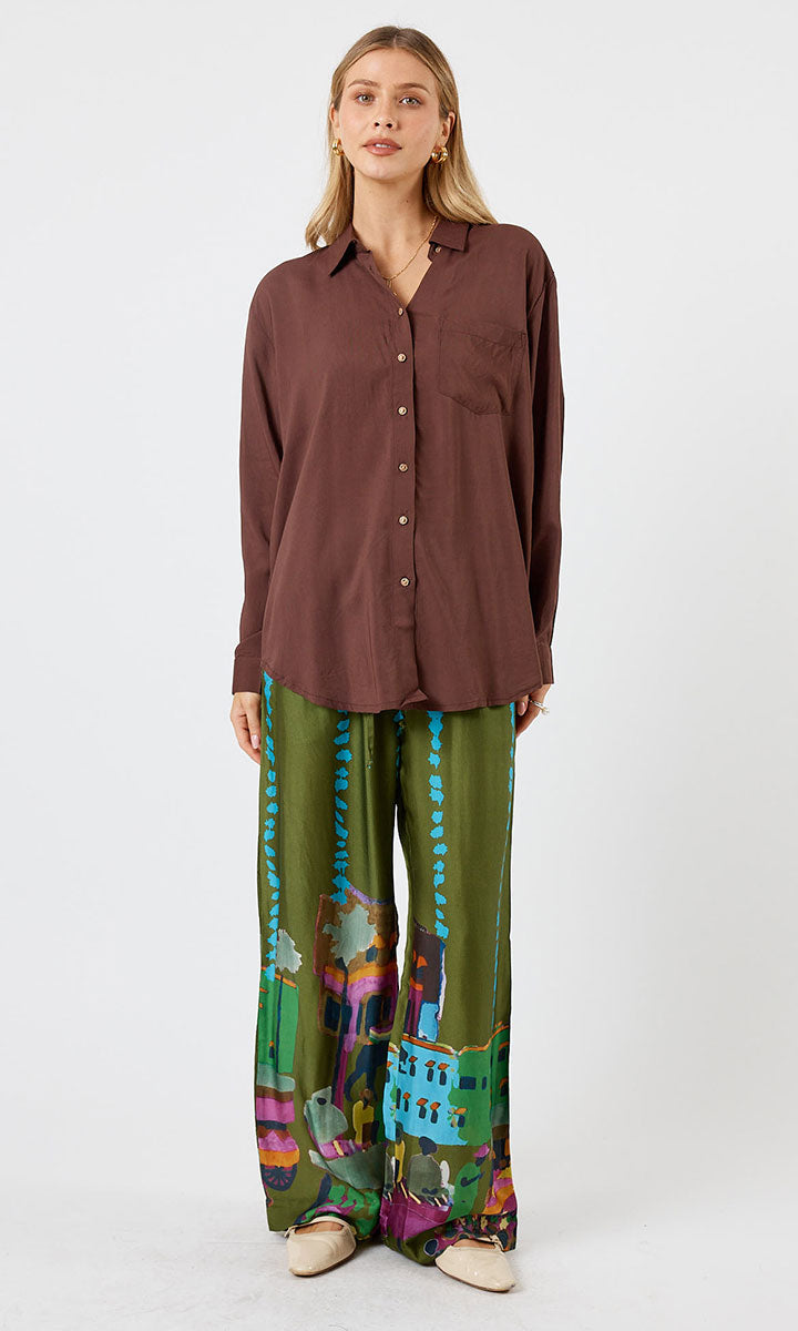 Lula Soul Delta Shirt - Espresso_1