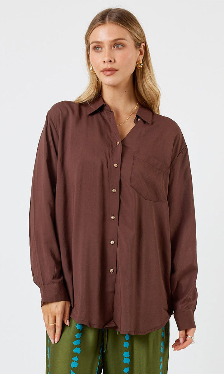 Lula Soul Delta Shirt - Espresso_1