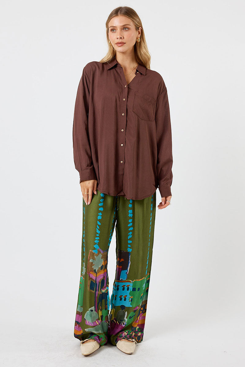 Lula Soul Delta Shirt - Espresso_2