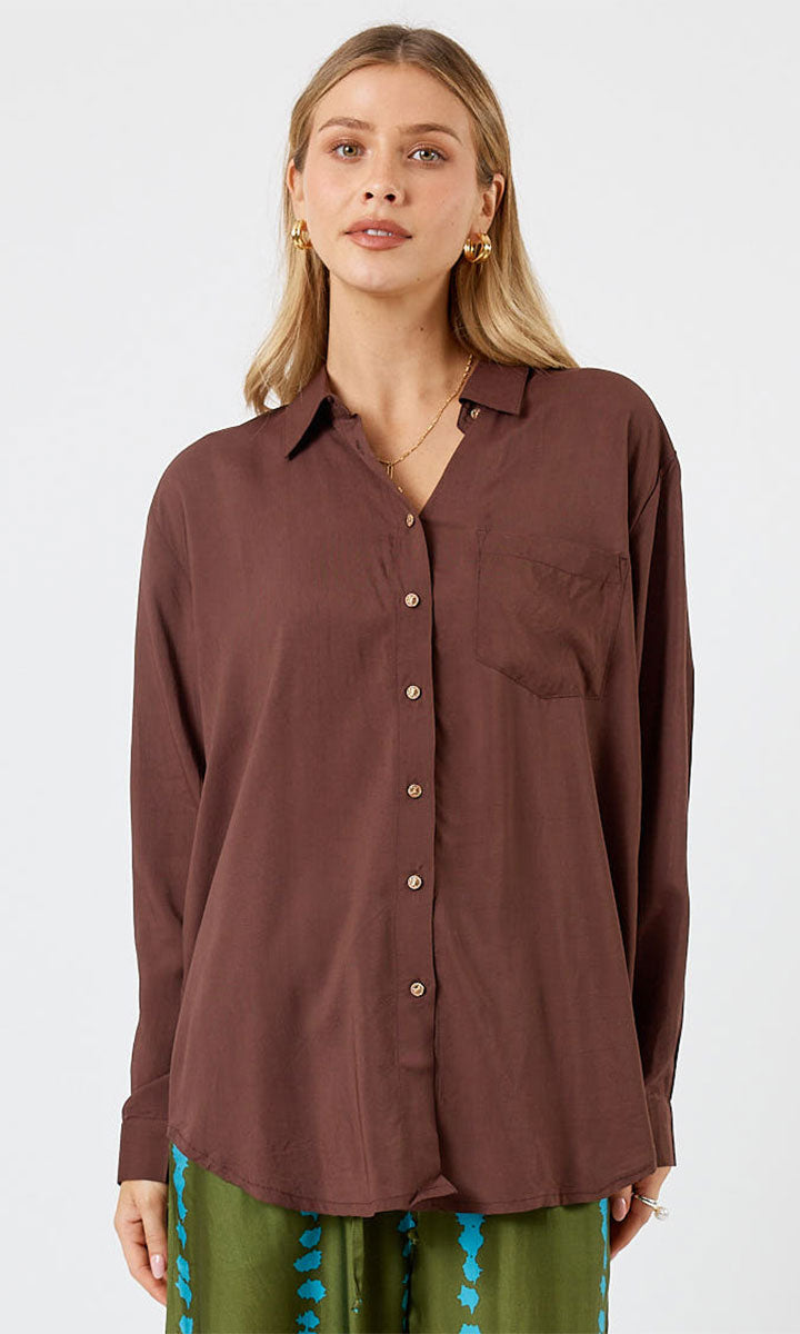 Lula Soul Delta Shirt - Espresso_2