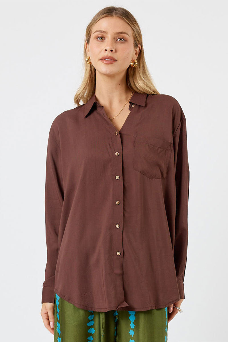 Lula Soul Delta Shirt - Espresso_2