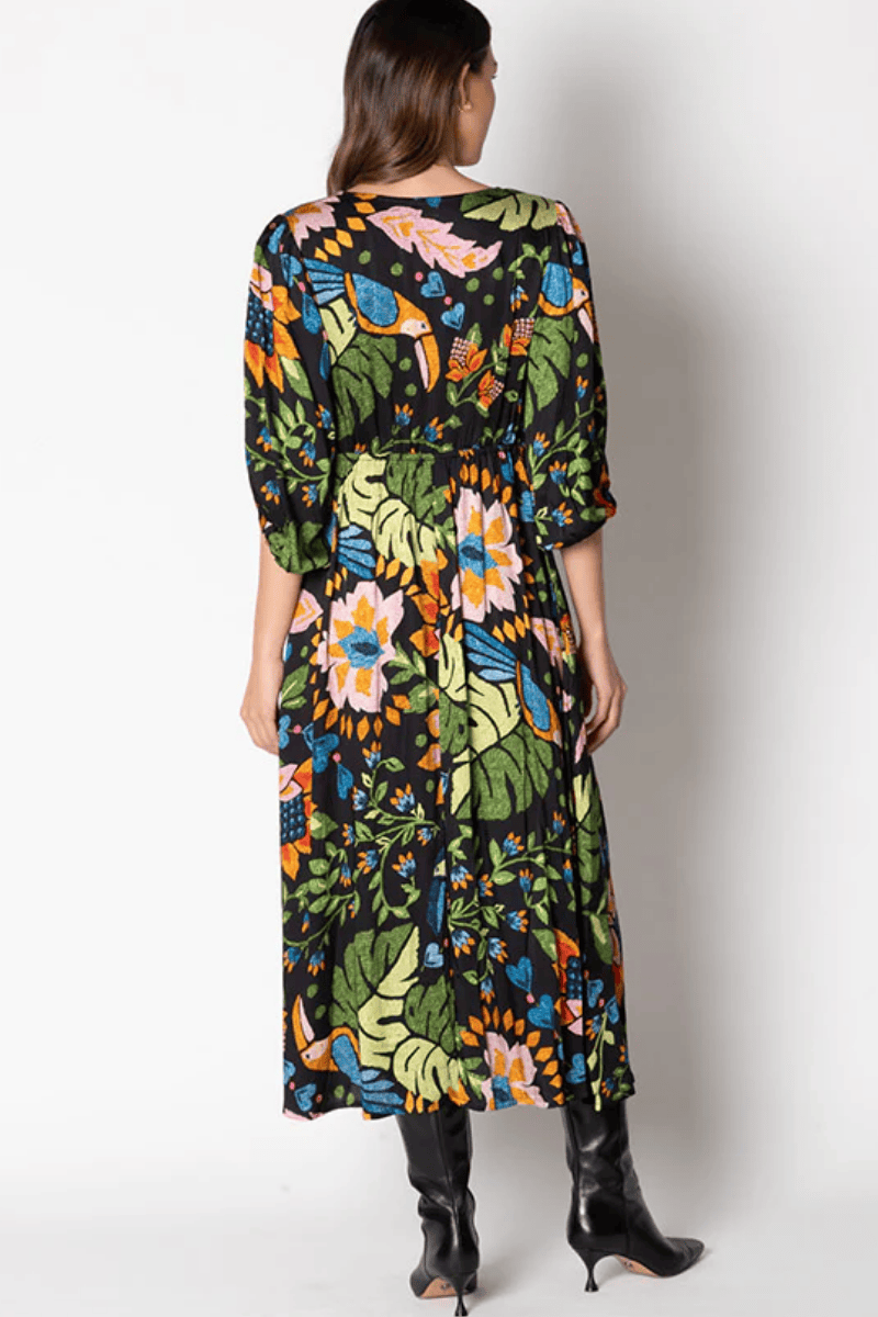 Lula Soul Gijon Twist Midi Dress.
