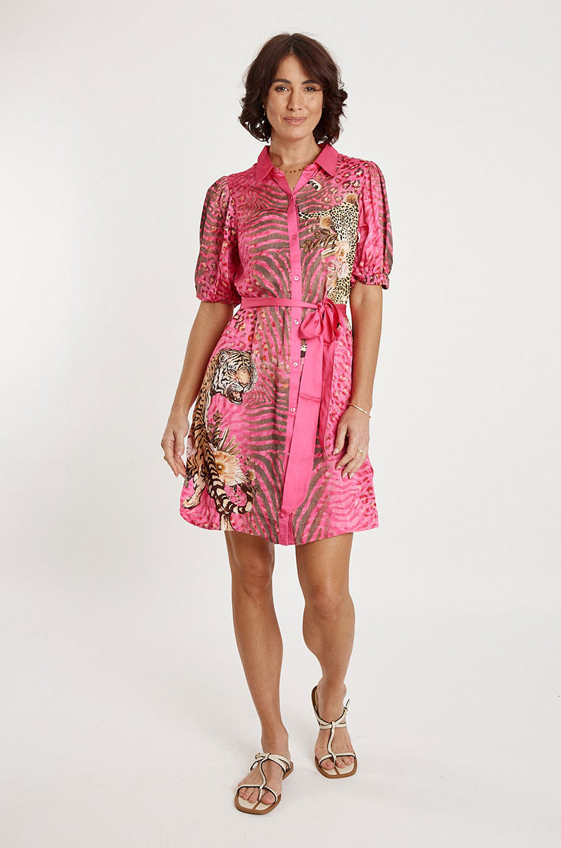 Lula Soul Maasai Dress - Fuschia_4
