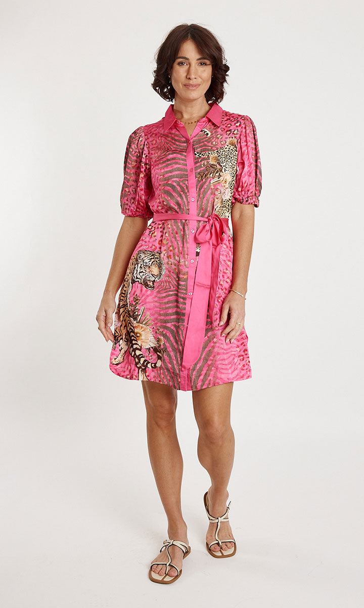 Lula Soul Maasai Dress - Fuschia_4