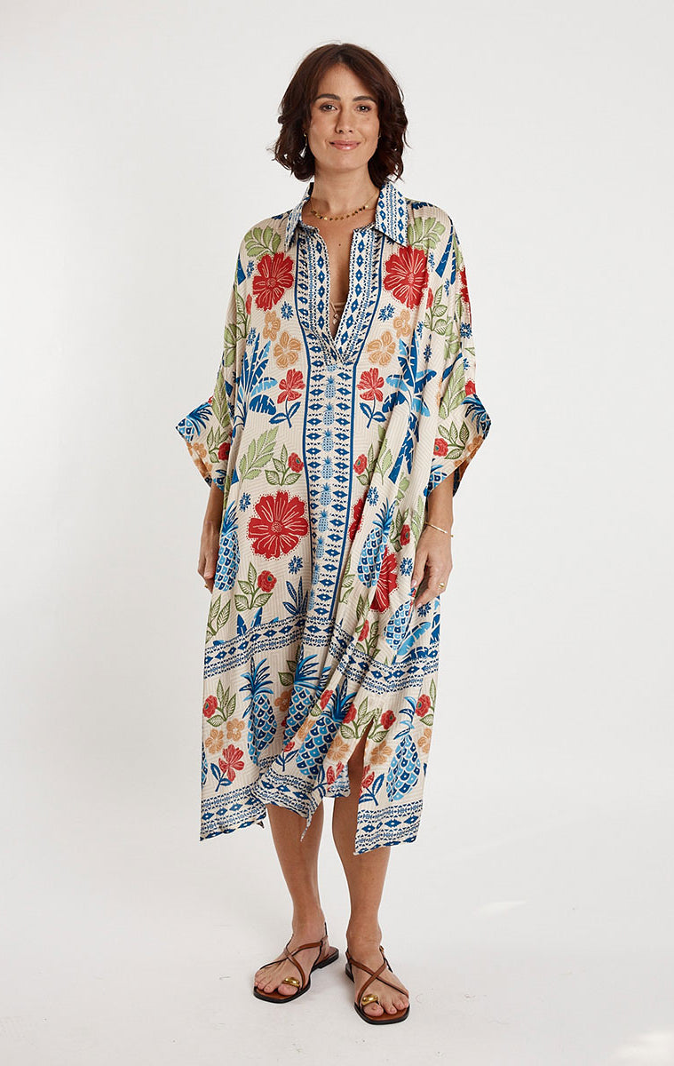 Lula Soul Parisio Kaftan - Navy_1