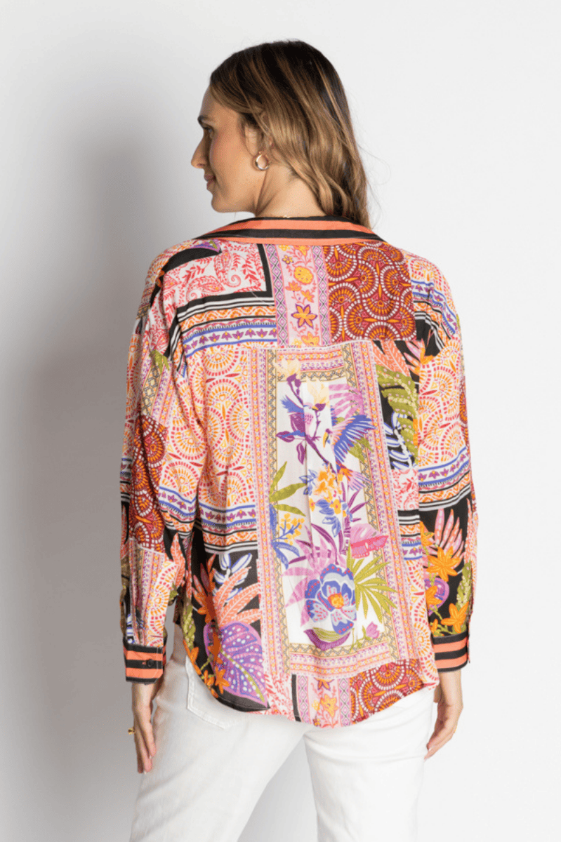 Lula Life Velora Over Shirt Long Sleeve Musk.