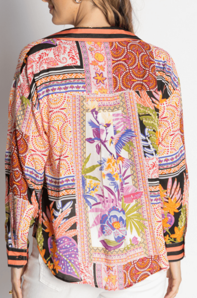 Lula Life Velora Over Shirt Long Sleeve Musk.