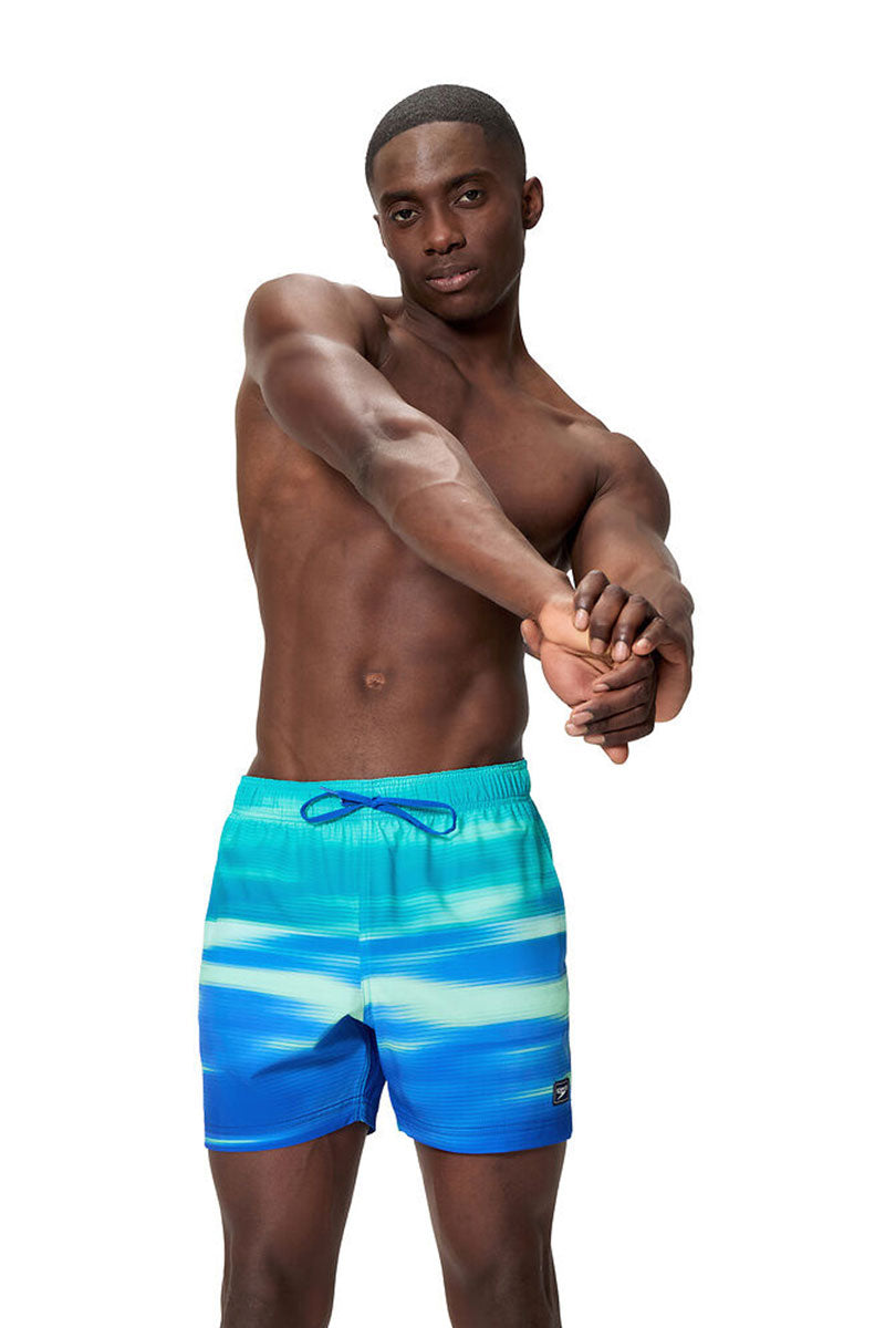 Speedo 8/004842002 Mens Engineered Print Redondo Edge Volley 16" Watershort Deep Sapphire - 1