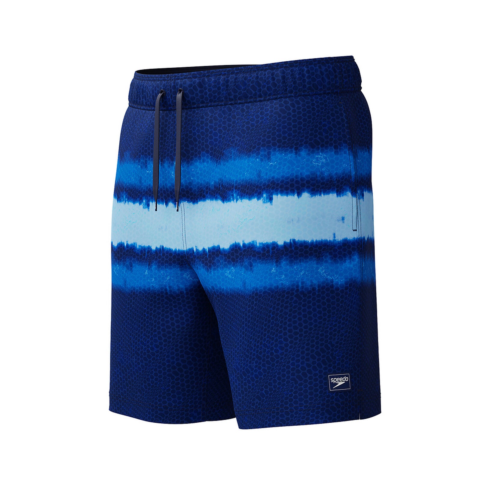 Speedo Mens Engineered Print Redondo Edge Volley 18" - Lagoon Blue_1